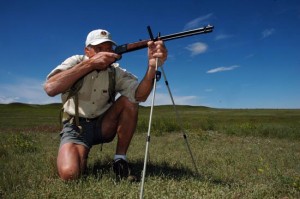 Rimfire drill Rimfire drills help you hit with deer rifles. Here Wayne pesters sodpoodles with Browning’s BL-22.