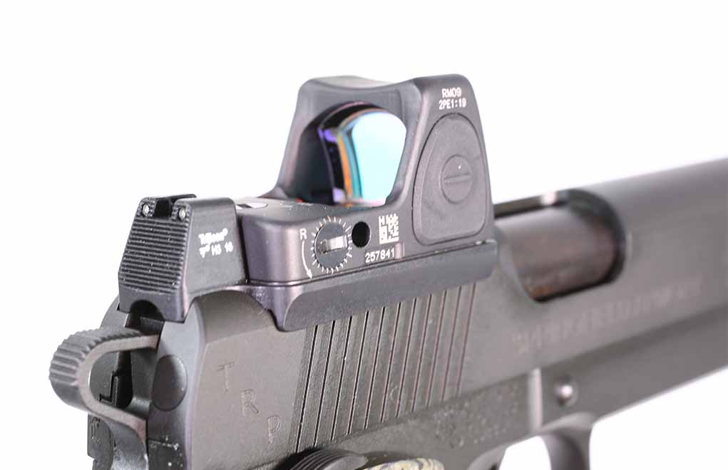 If you’re using a handgun for hunting (as opposed to camp wear), a red-dot sight allows for more-precise aim from the hunting stand. In camp, it will be wicked fast.