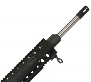 The M-15TBN's heavy stainless steel barrel.