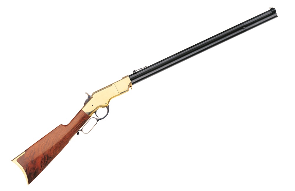 Uberti's fairly spot on replica of the 1860 Henry Rifle.