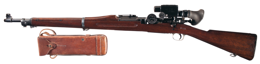 The Finest Condition U.S. Model 1903 Springfield Model 1913 Warner & Swasey Sniper Rifle. Price realized: $46,000.