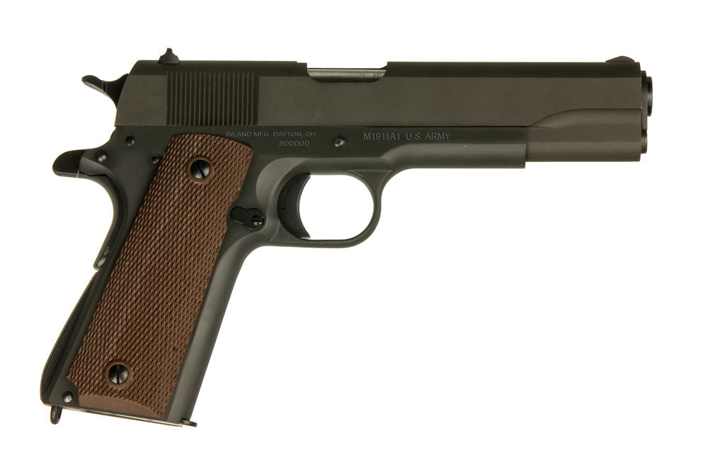 Inland Manufacturing is offering a 1911A1 replica true to the historic original.