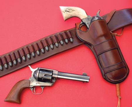Second Generation Colt SAA .44Specials with Galco leather.