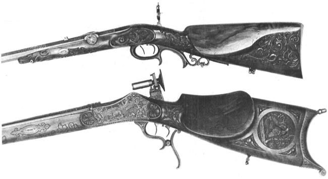 Two rifles by the same fine maker, Carl Stiegele of Munich (Germany)