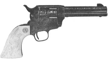 Sixguns by Elmer Keith. Single Action Colt with elaborate engraving by R. J. Kornbrath.