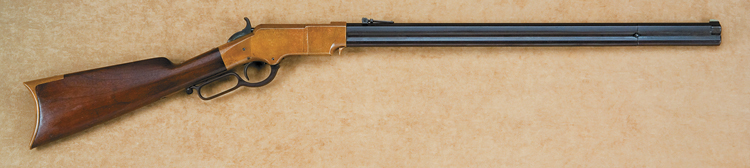 The brass-framed Henry Rifle.