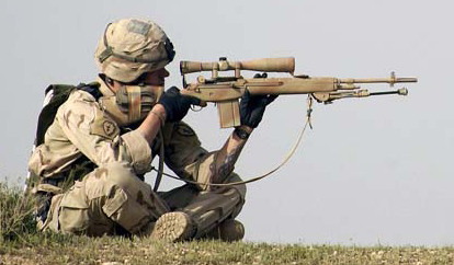 As a sniper platform the M-14 is designated the M-21 and serves very well.