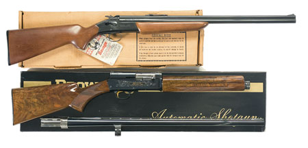 Two shotguns including a Belgium Browning Commemorative and a Savage Arms Model 24E over/under rifle shotgun $4,313