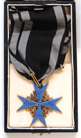 WW1 German Ace Adolf Tutschek Cases Blue Max, 1st Class Iron Cross