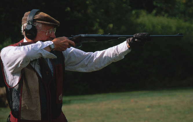 Most shooters got their start by shooting a .22 caliber rifle. With open sights, the rifle is aimed at a specific target. Shooting a shotgun in the field is quite different.