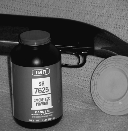 A clean-burning powder with applications for 12-, 20- and 28-gauge target and field loads, IMR’s SR 7625 is also viable for handgun loads.