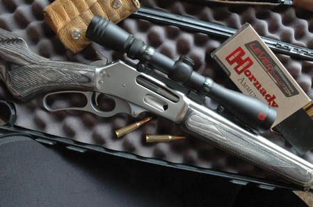 The new Redfield 3-9x40 seems a great match for this Marlin 1895 rifle in .338 Marlin Express.
