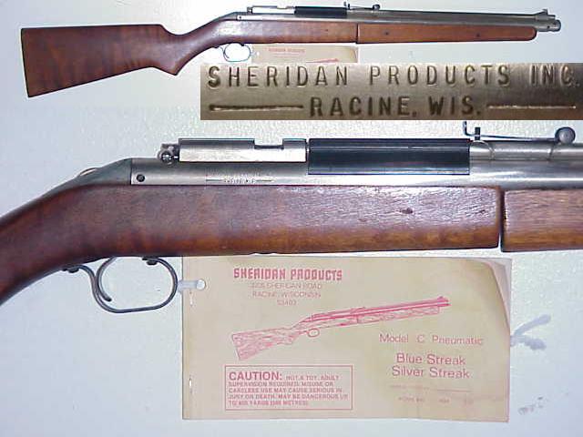 sheridan air rifle serial numbers location
