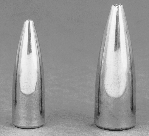 Match ammunition usually features a hollowpoint design and often a boattail. While these are very accurate, they are unreliable when it comes to expanding on game or varmint animals and often ricochet rather than break up when they hit the ground. 