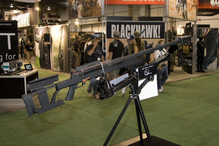 Here's one more photo of the Armalite AR50 from the floor of SHOT Show 2011. Enjoy! (And stop drooling).