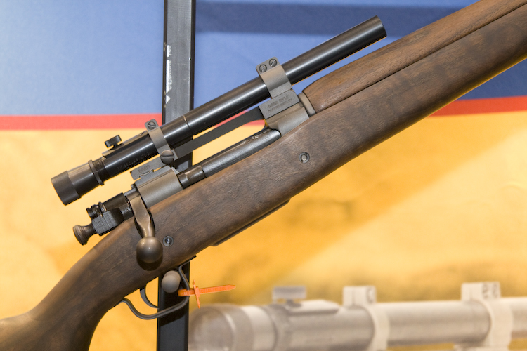 The Gibbs Reproduction 1903A4 Springfield Sniper rifle featured at SHOT Show 2011. Photo by Corey Graff.