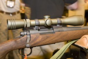 Chuck Mawhinney reproduction M40 Sniper Rifle at Shot Show 2011. Photo by Corey Graff.