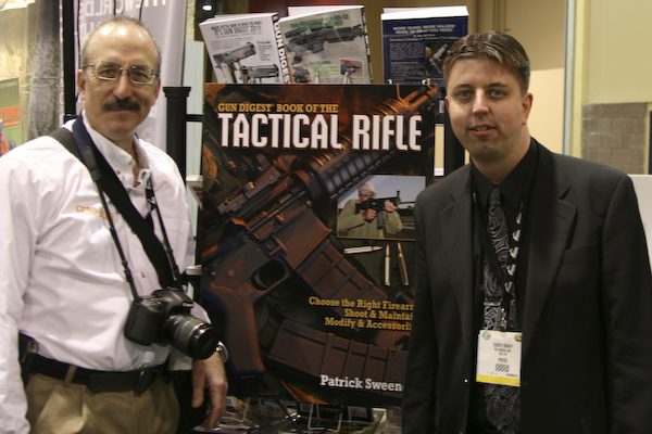Gun Digest Author Patrick Sweeney and Online Editor Corey Graff at SHOT Show 2011.