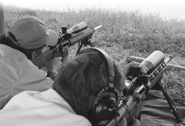 Snipers traditionally worked in pairs: one shooter, one spotter. Recent experience has forced some changes in that.