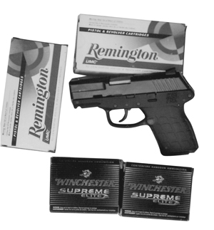 The PF-9 gobbled up 100 rounds of Remington and 40 rounds of Winchester Supreme hollowpoints without a hitch.