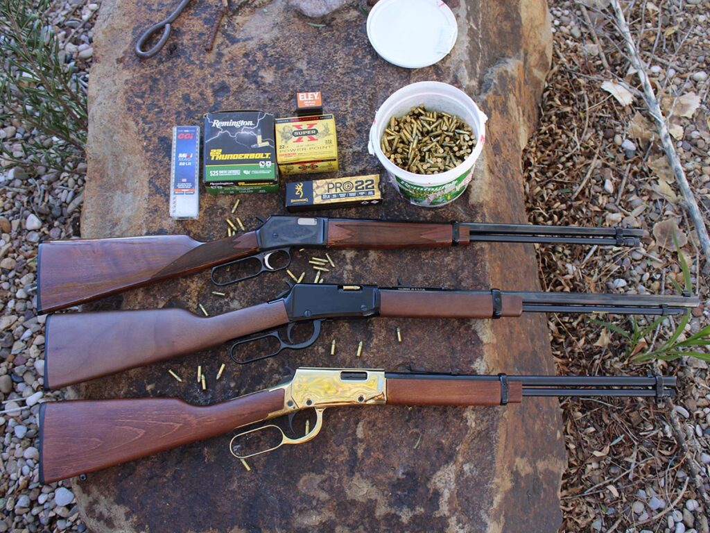 22 LR Lever-Action Rifles testing