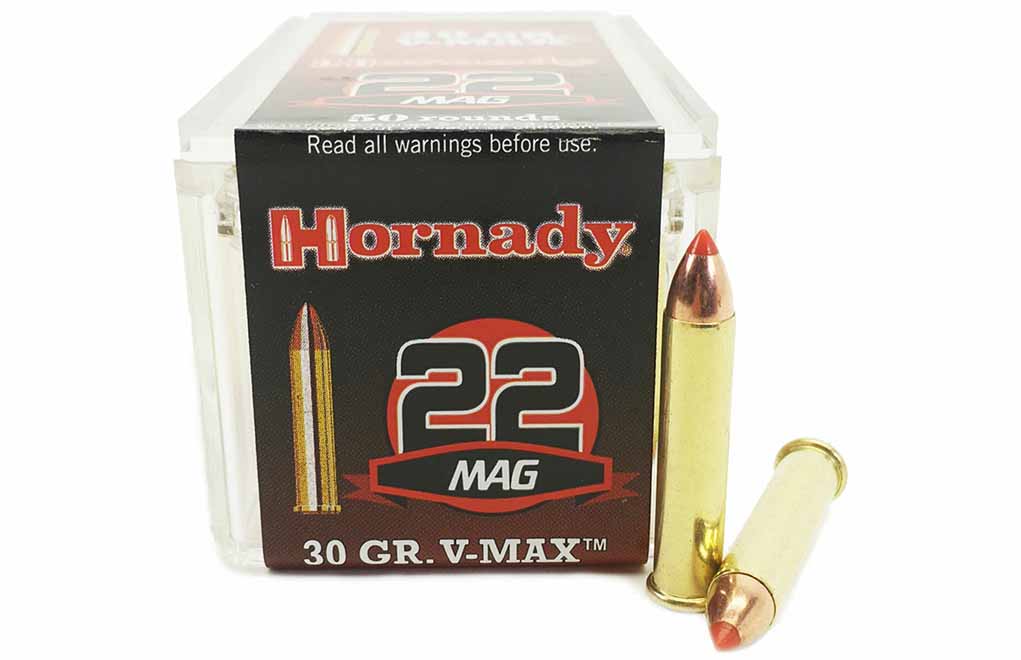The same V-Max bullet design you'll find on Hornady's centerfire rifle cartridges.