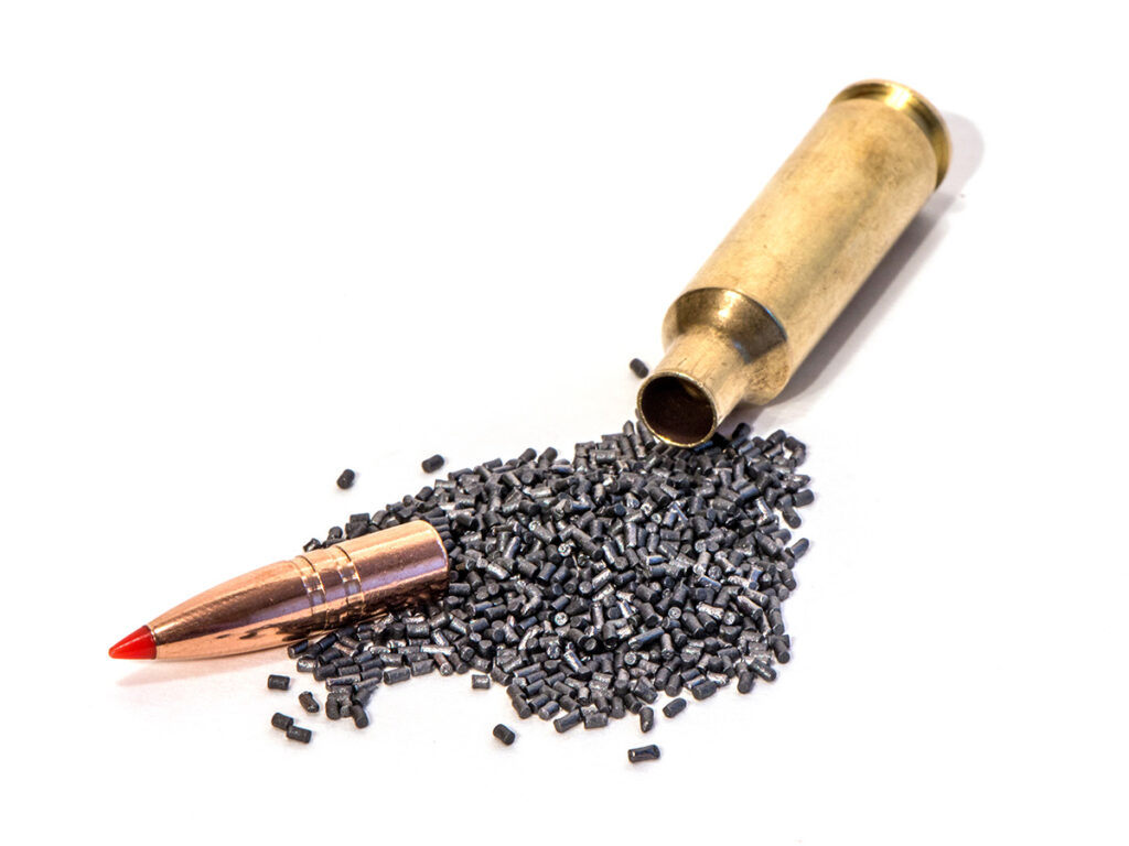 25 creed powder pulled bullet