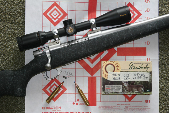 257 wby mag: My Weatherby Vanguard MOA rifle chambered for the .257 Wby. Mag. is a track-driver with handloads.