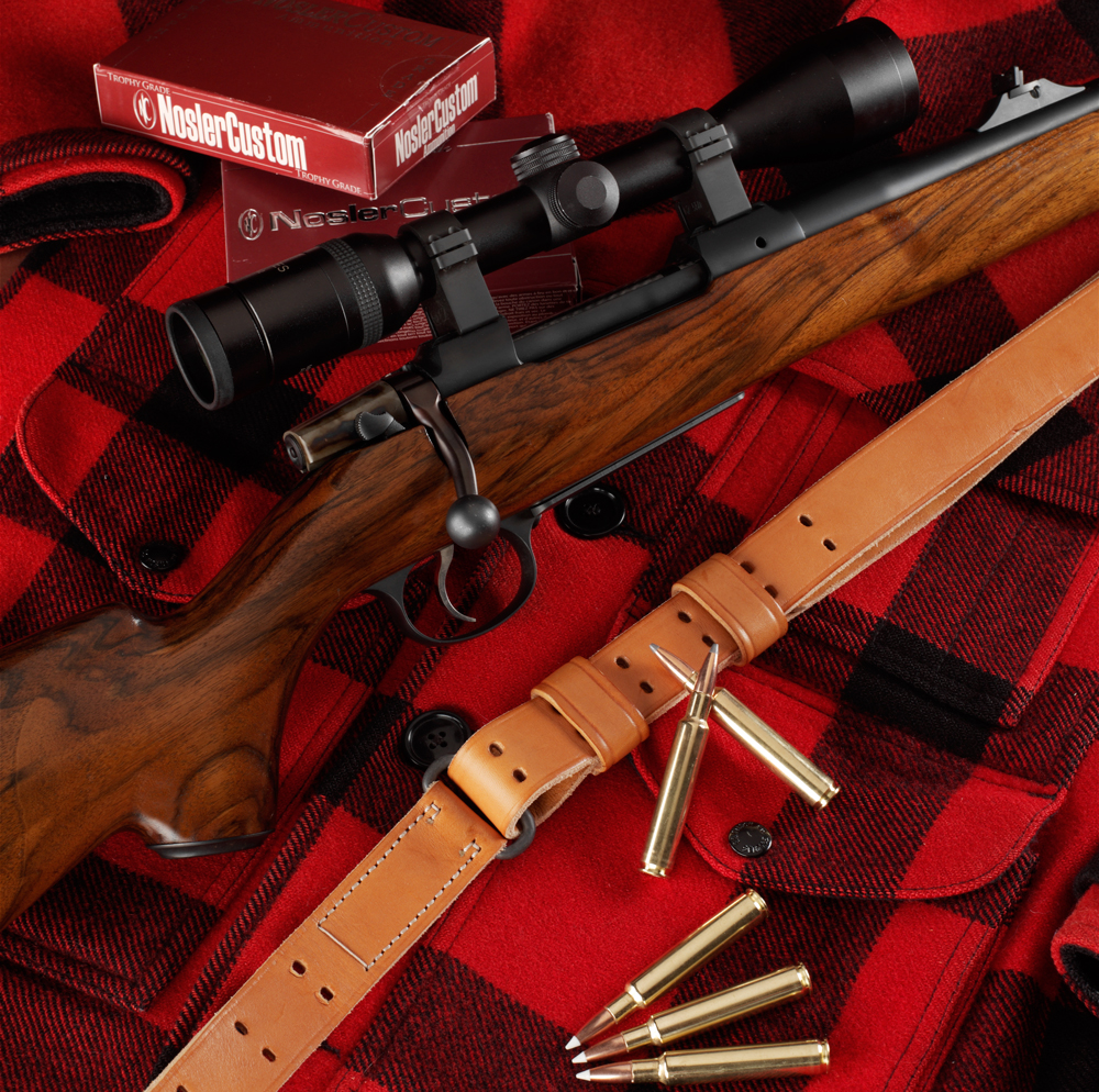 The author’s custom-made .280 Ackley Improved was built on the CZ-550 action, fitted with a Montana Rifleman barrel and decked out with a nice, heavy piece of English walnut. The barrel band swivel was intended to give it a European “safari-style” flair. 