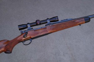Walnut Stock on Rifle