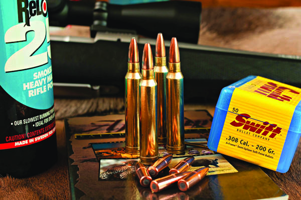 .300 Winchester Magnum reloaded with Swift A-Frame bullets.