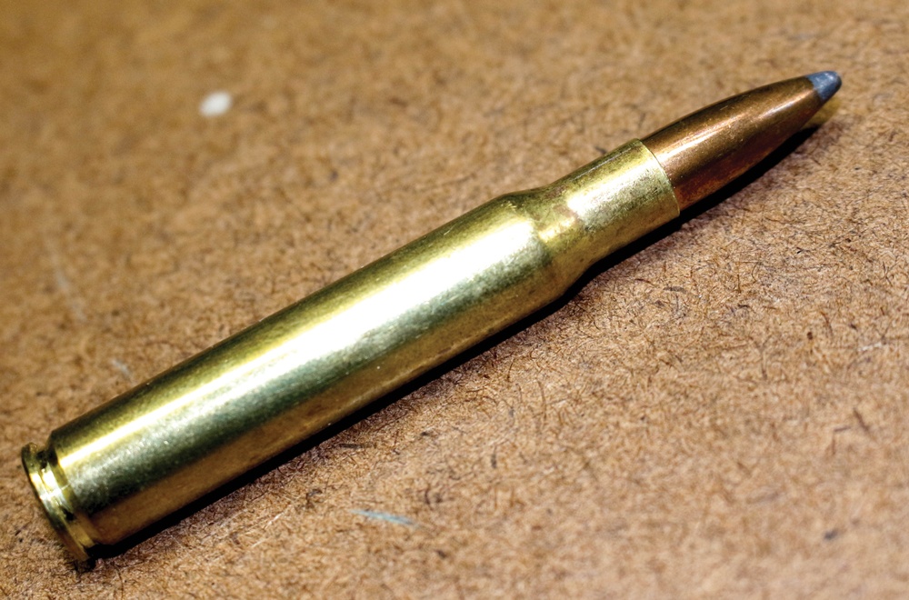 The ’06 has been a standby ever since its introduction more than 100 years ago. Shown here is a .30-06 load topped with the venerable Nosler Partition bullet.