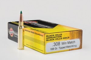 .308 Winchester, 168-grain Sierra Tipped MatchKing. Photo Black Hills Ammunition