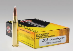 .338 Lapua, 250-grain Nosler AccuBond. Photo Black Hills Ammunition