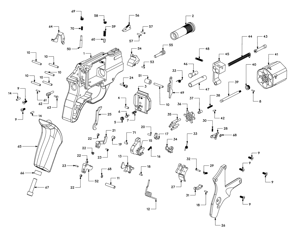 Exploded view of the Rhino.