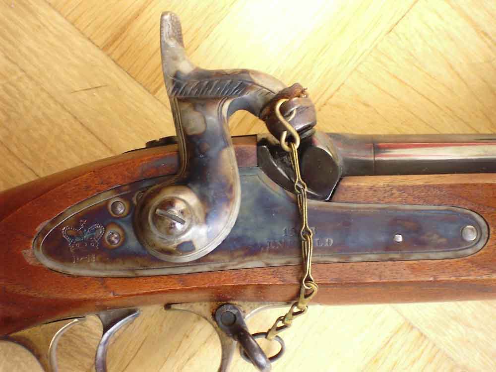 Pattern 1853 Enfield was used by both side in the Civil War, but especially heavily by the Confederates.