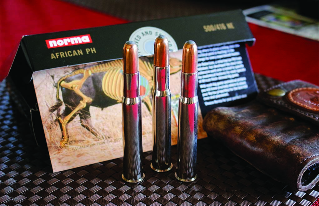 The .500-416 NE is a rimmed cartridge perfectly suited to double-rifles.