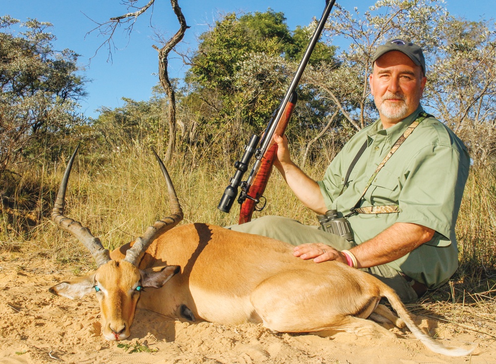 Dave deMoulpied with an impala.