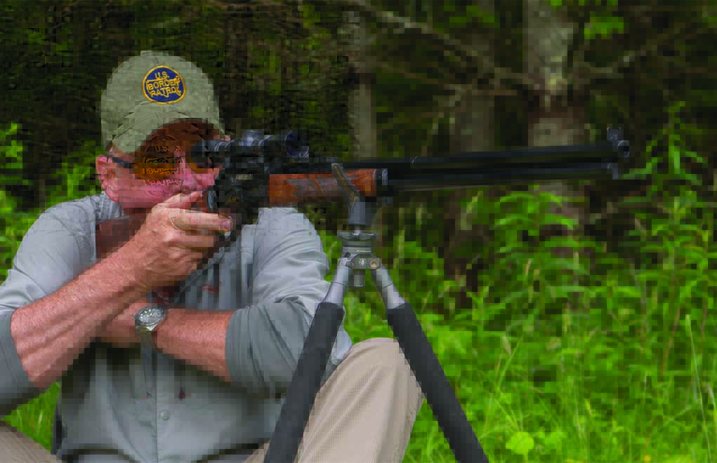 With a riflescope, hits at distance with the Marlin Anniversary .444 were easy—all the way out to 300 yards.