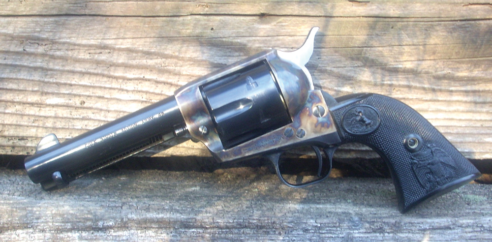 The Model 1873 Colt Single Action Army revolver with a 4¾-inch barrel in .45 Colt, the classic gunfighter’s weapon of the Old West.
