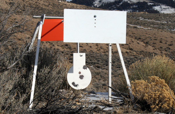 MGM Targets make a great long range reactive target they call the Flash Target. It is a 10 strike area and that equals one minute at 1000 yards. It is a challenging target and the plastic cards can be seen moving at long distances.