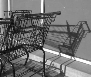 Empty shopping carts and angry people are what you’ll find at stores in the days and hours before a disaster.