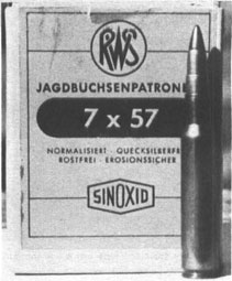 The 7×57 is loaded all over the world. Here is some of the good RWS (German) ammo.