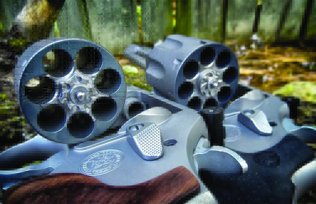 The highest capacity found in a 9mm revolver is eight rounds. This is the same as many common carry guns that chamber the cartridge with seven in the mag and one in the pipe. It’s more common to find conversion guns that use a spare 9mm cylinder than it is to find dedicated 9mm revolvers.