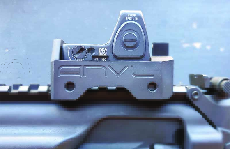 One of the products ANR makes is the ANVL UKON, a micro Trijicon RMR rifle mount that incorporates a single focal plane, absolute co-witness, backup iron sight package.