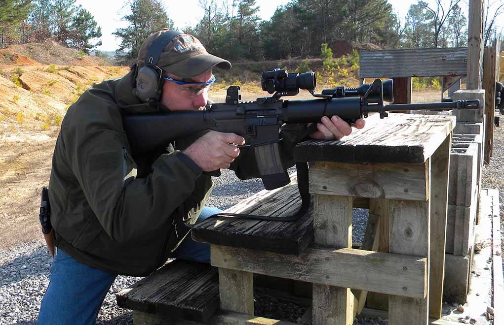Accuracy depends on stability. You create stability by bracing against solid objects and by lowering your center of gravity. Learning the fundamentals on traditional firing positions will help you create a more stable modified position.