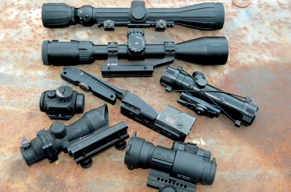 Here are just a few examples of optics available for the AR. To select the proper optic, you need to think about the intended use of your AR. There’s a lot of optics that will cross over from one use to another. For a very specific need, find out what meets your requirements.