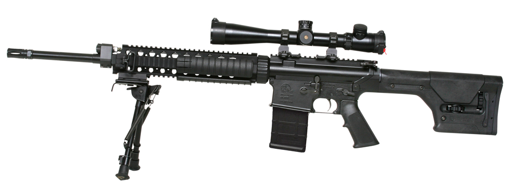 The new Armalite AR10A Super SASS with Magpul PMAG on board. Click to enlarge.