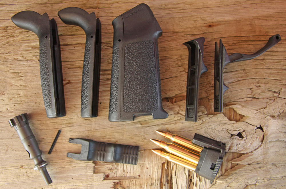 Pistol grips used to just be pistol grips. Now you can adjust them for size, angle and storage capacity.