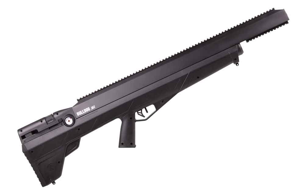 Crosman Corporation offers the Bulldog in .35 caliber for those wishing to hunt or shoot with a shorter and lighter air rifle. - airguns